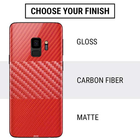 Red Carbon Fiber Specialty Material Galaxy S9 Skin